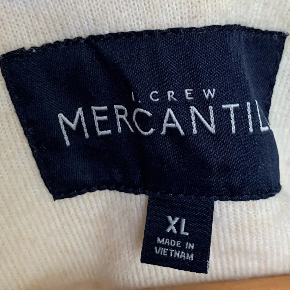 J. Crew Sherpa Fleece 1/4 Snap Neck Pullover Jacket Men’s XL